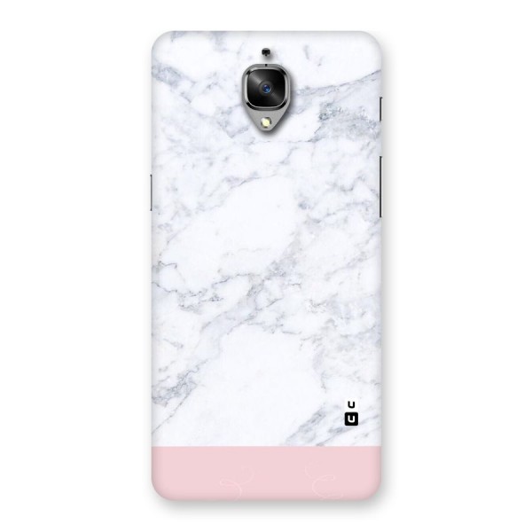 Pink White Merge Marble Back Case for OnePlus 3