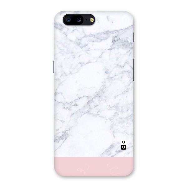 Pink White Merge Marble Back Case for OnePlus 5