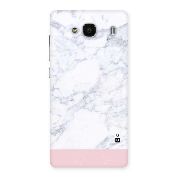 Pink White Merge Marble Back Case for Redmi 2