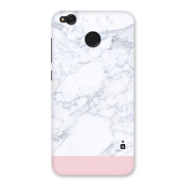 Pink White Merge Marble Back Case for Redmi 4
