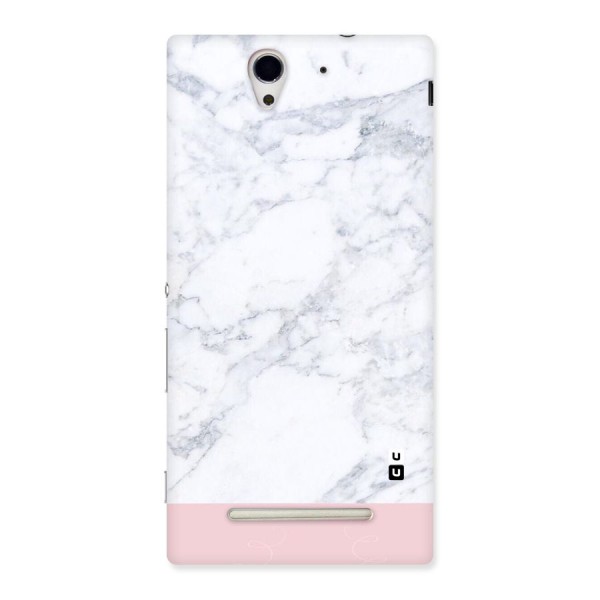 Pink White Merge Marble Back Case for Sony Xperia C3