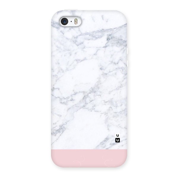 Pink White Merge Marble Back Case for iPhone SE