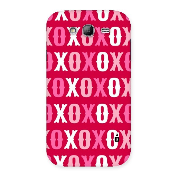 Pink White Xoxo Back Case for Galaxy Grand