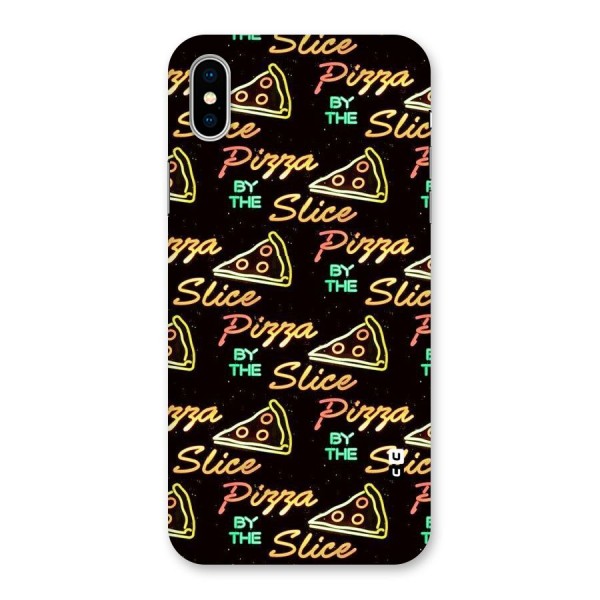 Pizza By Slice Back Case for iPhone XS