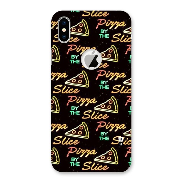 Pizza By Slice Back Case for iPhone XS Logo Cut