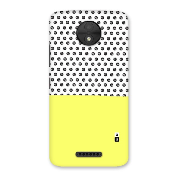 Plain and Pattern Back Case for Moto C