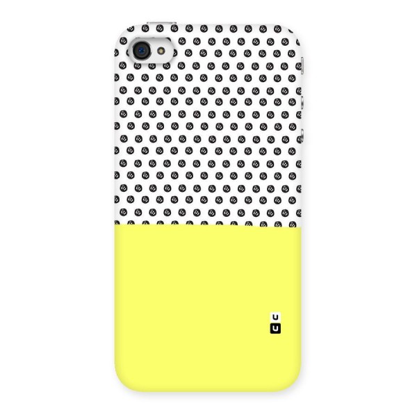 Plain and Pattern Back Case for iPhone 4 4s