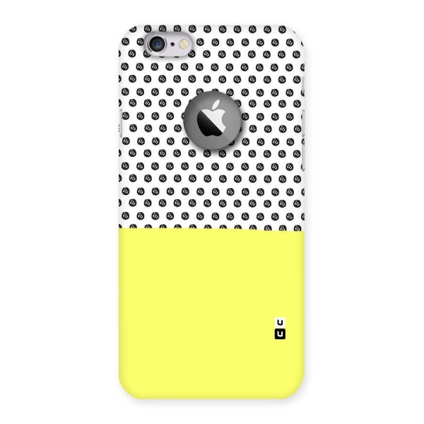 Plain and Pattern Back Case for iPhone 6 Logo Cut