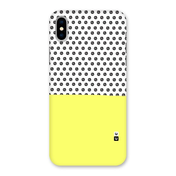 Plain and Pattern Back Case for iPhone X