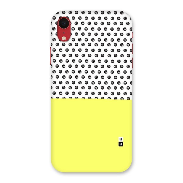 Plain and Pattern Back Case for iPhone XR