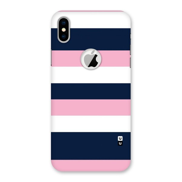 Play In Pastels Back Case for iPhone X Logo Cut
