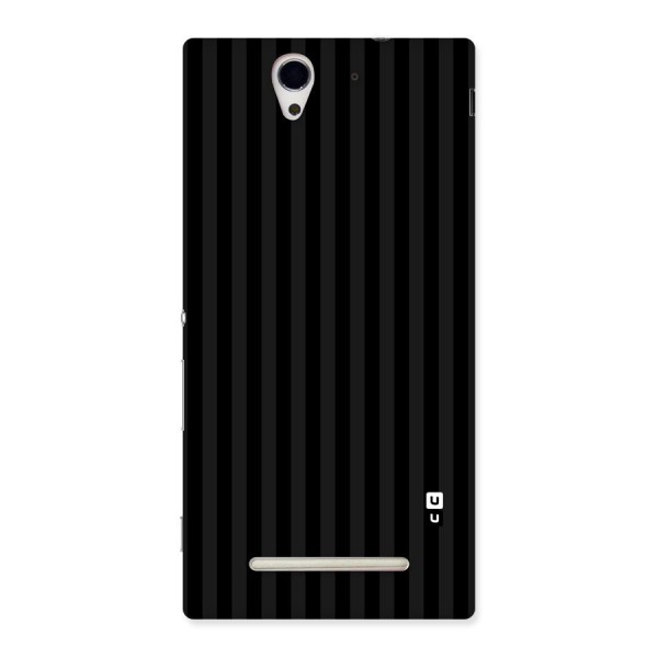 Pleasing Dark Stripes Back Case for Sony Xperia C3