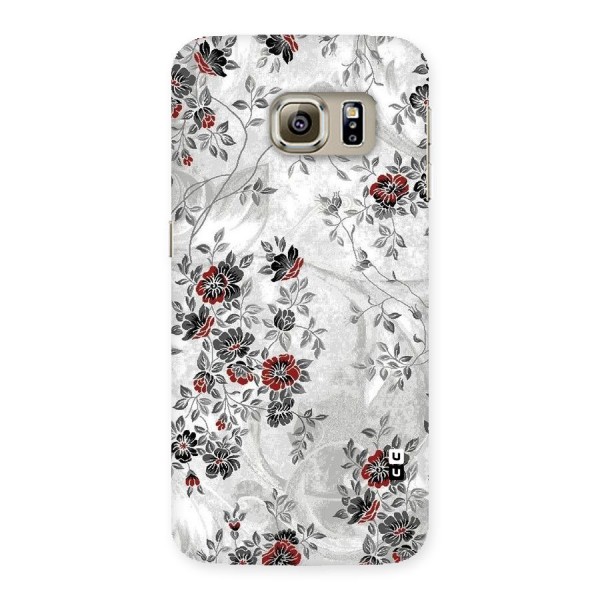 Pleasing Grey Floral Back Case for Samsung Galaxy S6 Edge Plus