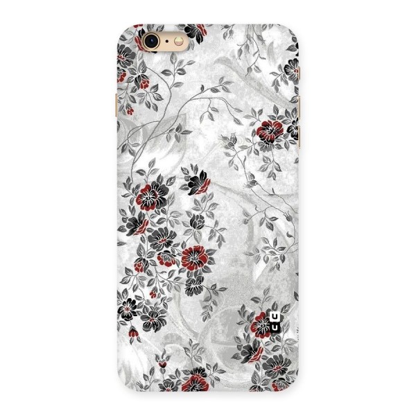 Pleasing Grey Floral Back Case for iPhone 6 Plus 6S Plus