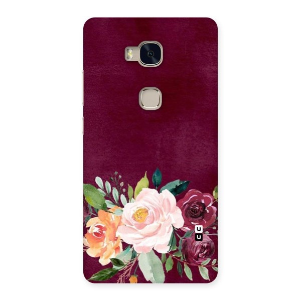 Plum Floral Design Back Case for Huawei Honor 5X