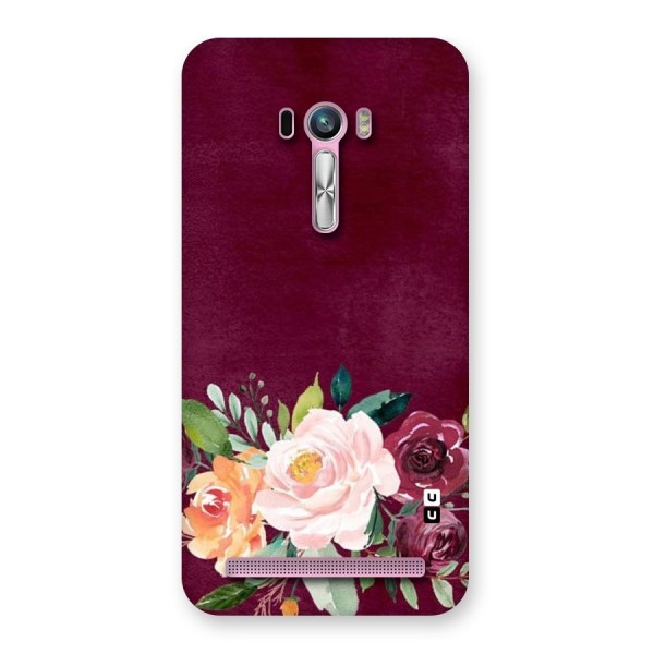 Plum Floral Design Back Case for Zenfone Selfie