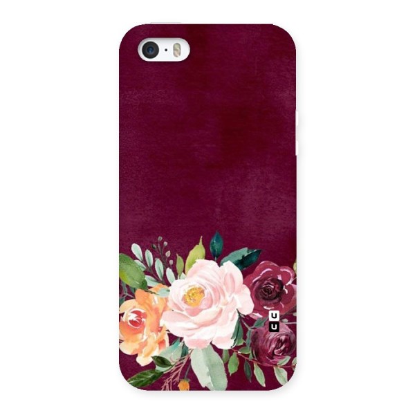 Plum Floral Design Back Case for iPhone 5 5S