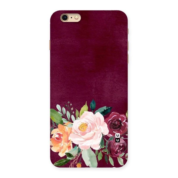 Plum Floral Design Back Case for iPhone 6 Plus 6S Plus
