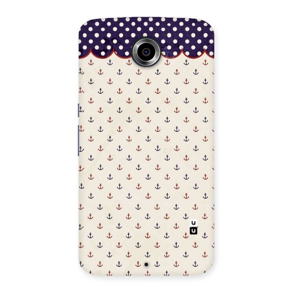 Polka Anchor Back Case for Nexsus 6