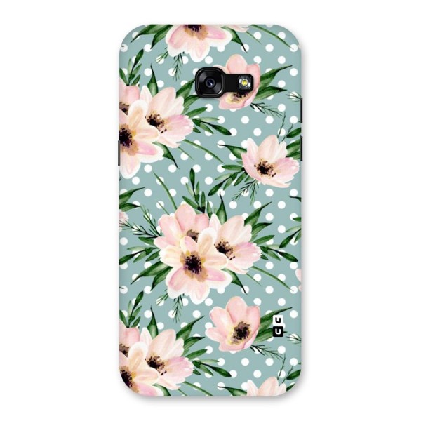 Polka Art Floral Back Case for Galaxy A5 2017