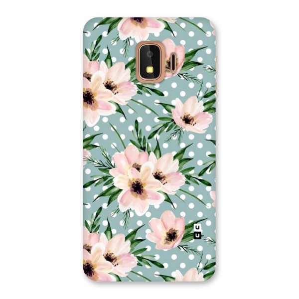 Polka Art Floral Back Case for Galaxy J2 Core