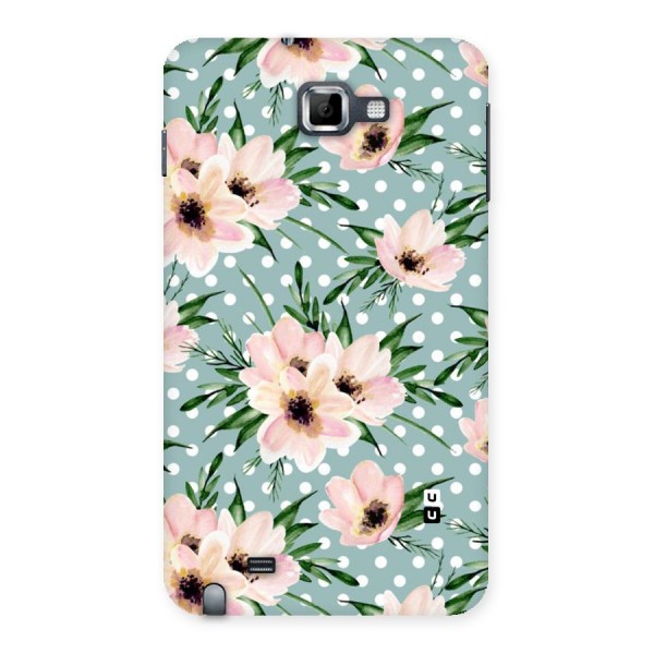 Polka Art Floral Back Case for Galaxy Note
