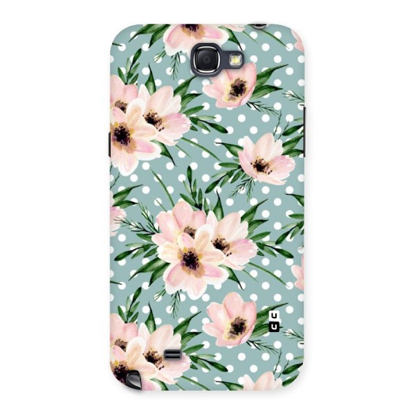 Polka Art Floral Back Case for Galaxy Note 2