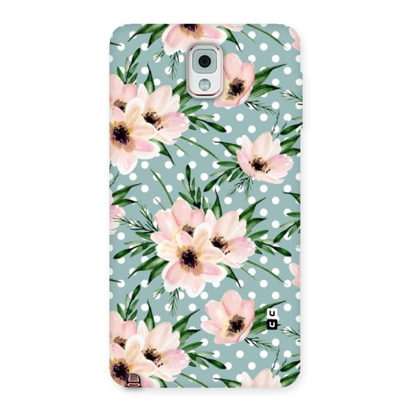 Polka Art Floral Back Case for Galaxy Note 3