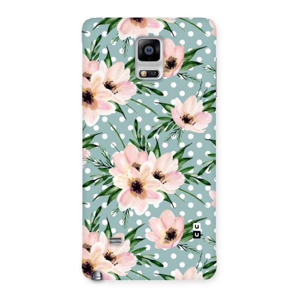 Polka Art Floral Back Case for Galaxy Note 4