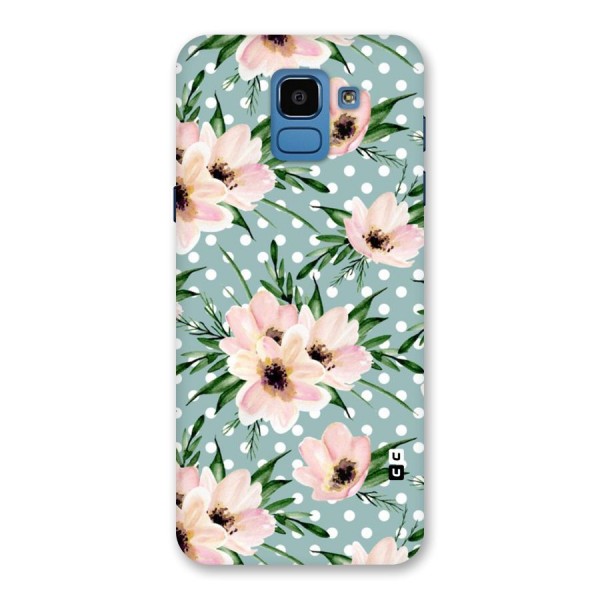 Polka Art Floral Back Case for Galaxy On6
