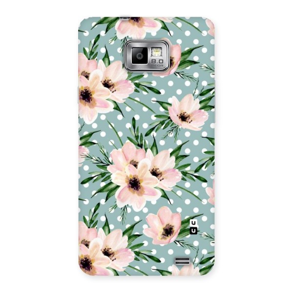 Polka Art Floral Back Case for Galaxy S2