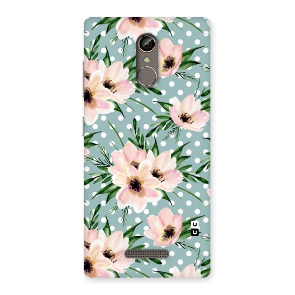 Polka Art Floral Back Case for Gionee S6s