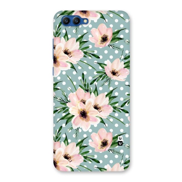 Polka Art Floral Back Case for Honor View 10
