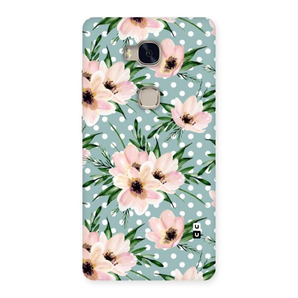 Polka Art Floral Back Case for Huawei Honor 5X