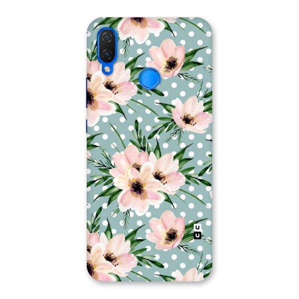 Polka Art Floral Back Case for Huawei P Smart+