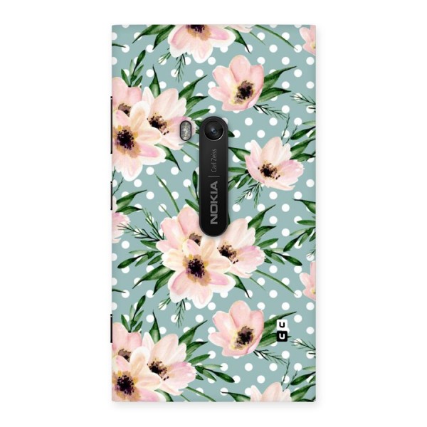 Polka Art Floral Back Case for Lumia 920