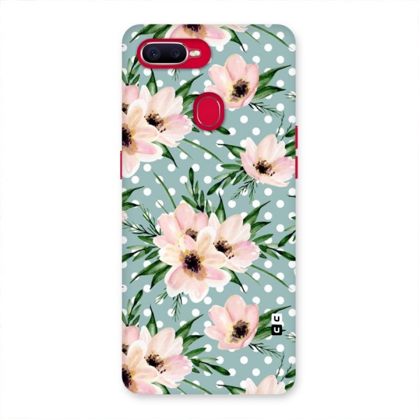 Polka Art Floral Back Case for Oppo F9 Pro