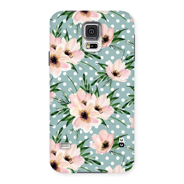 Polka Art Floral Back Case for Samsung Galaxy S5