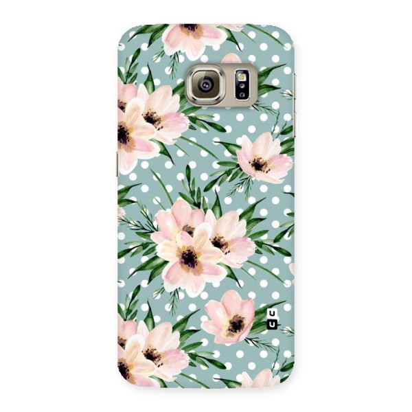 Polka Art Floral Back Case for Samsung Galaxy S6 Edge