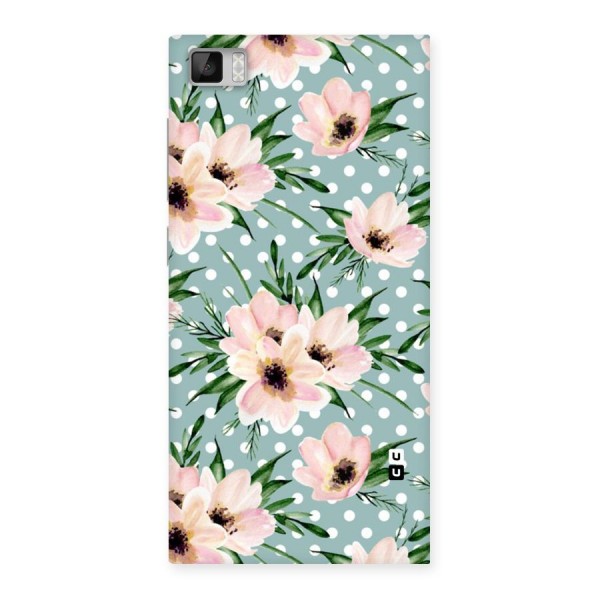 Polka Art Floral Back Case for Xiaomi Mi3