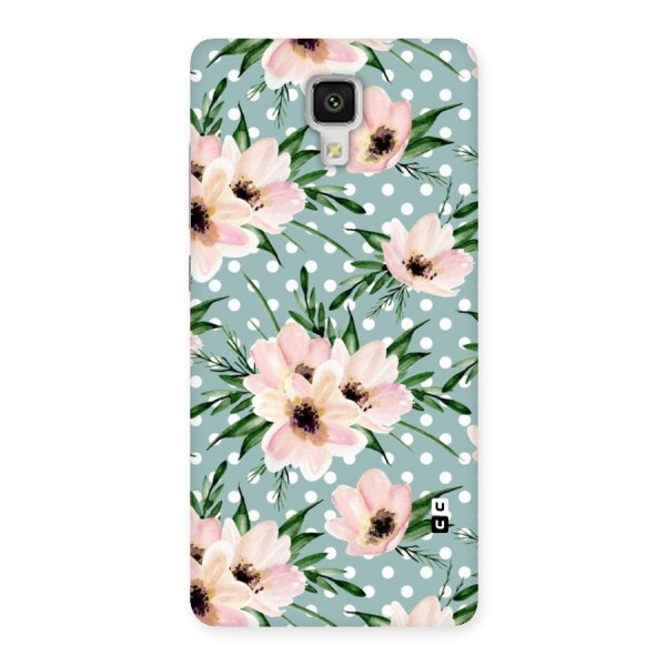 Polka Art Floral Back Case for Xiaomi Mi 4