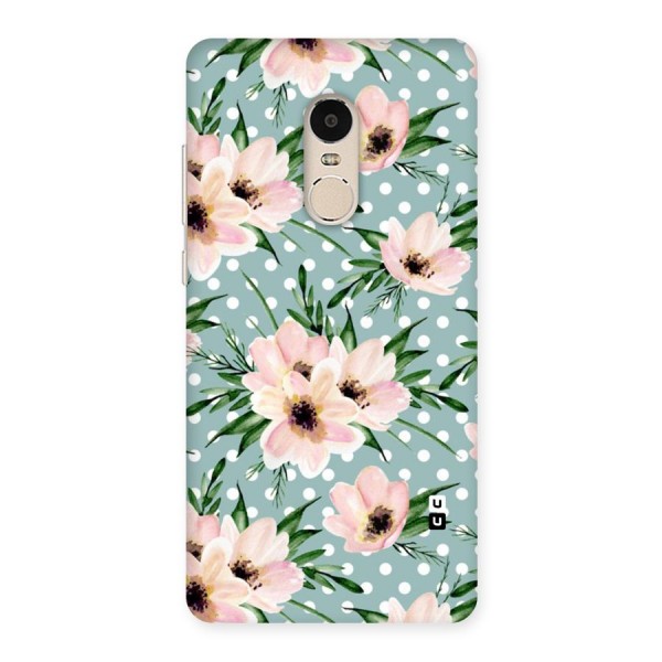 Polka Art Floral Back Case for Xiaomi Redmi Note 4