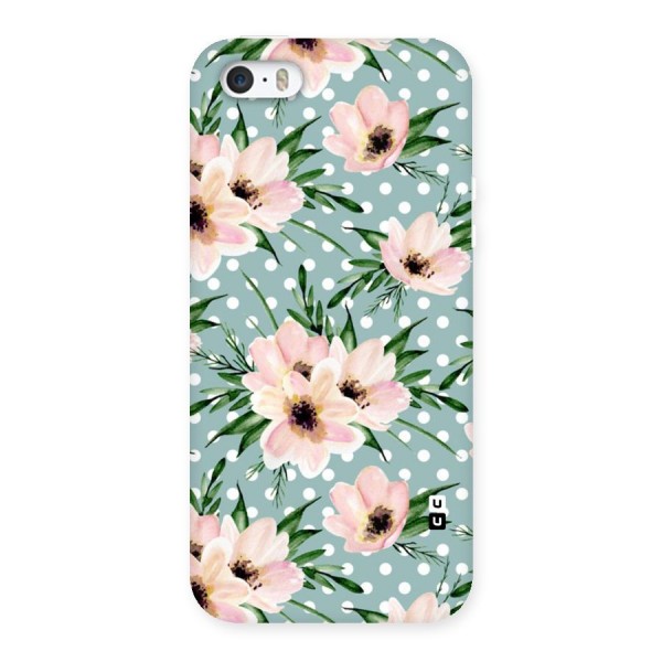Polka Art Floral Back Case for iPhone 5 5S