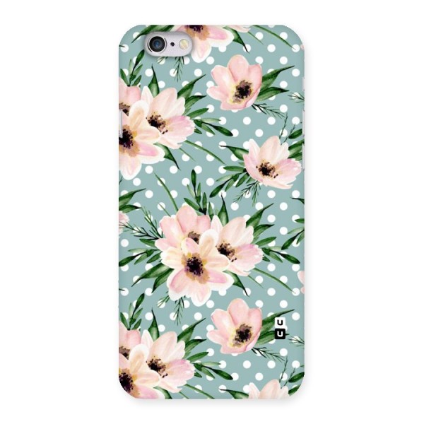 Polka Art Floral Back Case for iPhone 6 6S
