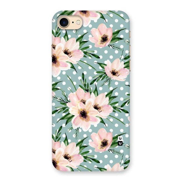Polka Art Floral Back Case for iPhone 7