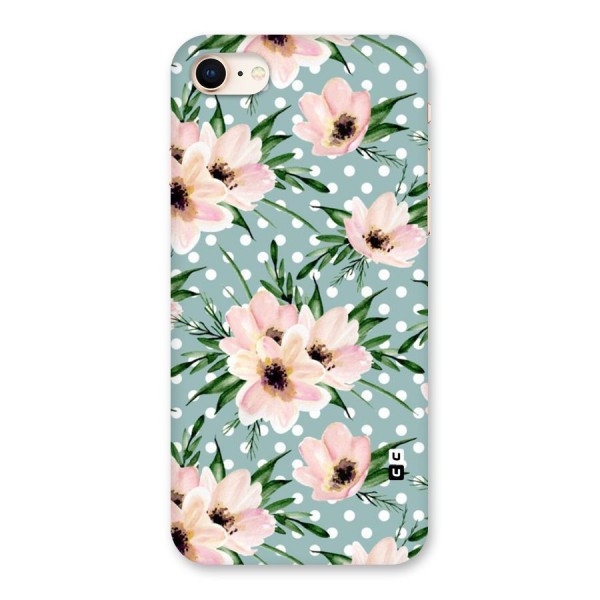 Polka Art Floral Back Case for iPhone 8