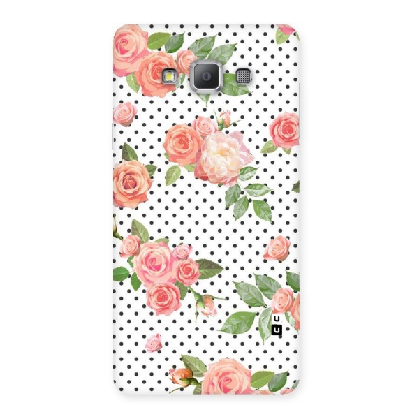 Polka Bloom White Back Case for Galaxy A7