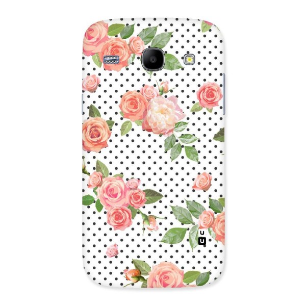 Polka Bloom White Back Case for Galaxy Core