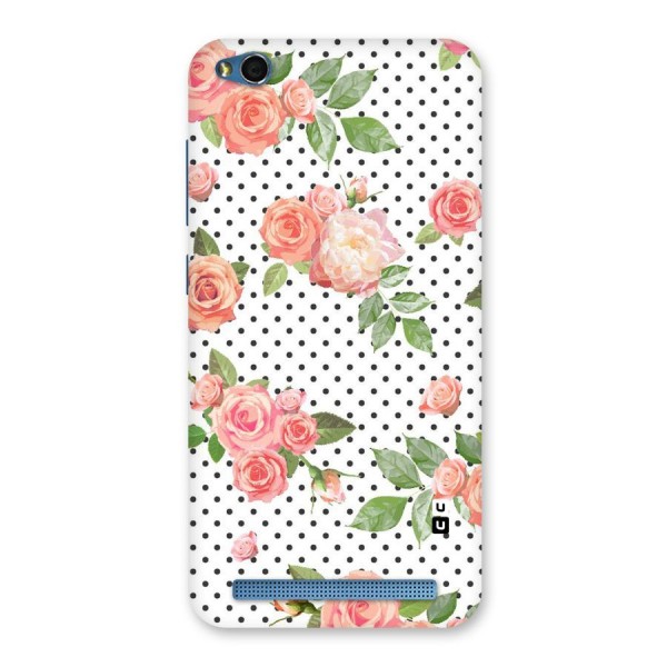 Polka Bloom White Back Case for Redmi 5A