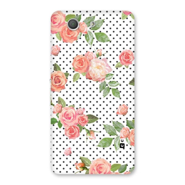 Polka Bloom White Back Case for Xperia Z3 Compact